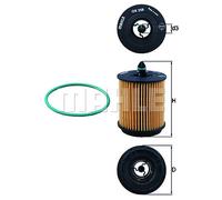 OIL FILTER FOR ALFA ROMEO BUICK (SGM) CADILLAC MAHLE OX 258D