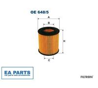 Oil Filter for ALFA ROMEO CADILLAC FIAT FILTRON OE 648/5