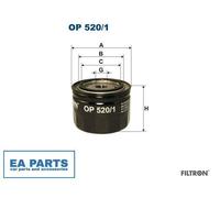 Oil Filter for ALPINE ARO AUTOBIANCHI FILTRON OP 520/1