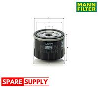 OIL FILTER FOR APRILIA ATLANTIC DORSODURO MANA SCARABEO MANN-FILTER MW 77