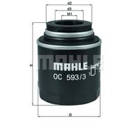 OIL FILTER FOR AUDI A1 A1 SPORTBACK A3 A3 / S3 LIMOUSINE MAHLE OC 593/3