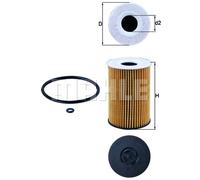 OIL FILTER FOR AUDI A1 A1 SPORTBACK A3 A3 / S3 LIMOUSINE MAHLE OX 787D