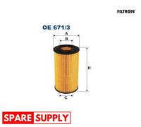 OIL FILTER FOR AUDI A1 A3 A3 / S3 LIMOUSINE A3 CONVERTIBLE FILTRON OE 671/3