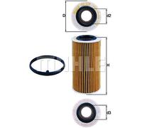 OIL FILTER FOR AUDI A1 A3 A4 A6 MAHLE OX 379D