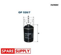 OIL FILTER FOR AUDI A3 A4 A4 ALLROAD A4 B8 AVANT FILTRON OP 526/7 NEW