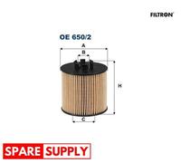 OIL FILTER FOR AUDI A3 FILTRON OE 650/2 NEW