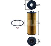 OIL FILTER FOR AUDI A4 A6 A8 ALLROAD C5 MAHLE OX 164D