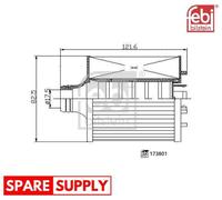 OIL FILTER FOR AUDI A8 D5 Q7 Q7 VAN Q8 FEBI BILSTEIN 173801