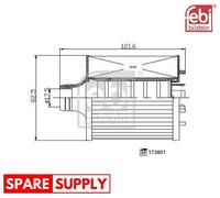 OIL FILTER FOR AUDI A8 D5 Q7 Q8 FEBI BILSTEIN 173801