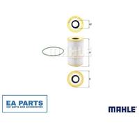 Oil Filter for AUDI MAHLE OX 1185D