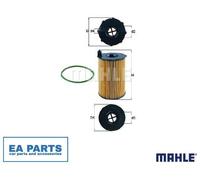Oil Filter for AUDI PORSCHE VW MAHLE OX 420D