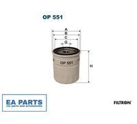 Oil Filter for AUSTIN ALLEGRO I Hatchback METRO I Fastback FILTRON OP 551
