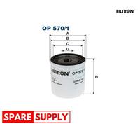 OIL FILTER FOR BEDFORD ASTRA VAN ASTRAMAX FILTRON OP 570/1