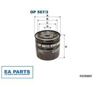 Oil Filter for BEDFORD KB FILTRON OP 567/3