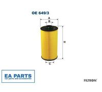 Oil Filter for BENTLEY BMW FILTRON OE 649/3