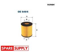 OIL FILTER FOR BMW E46 E90 E93 E92 FILTRON OE 649/6