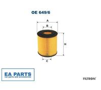 Oil Filter for BMW E81 E87 E88 E82 E46 E90 E93 E92 E91 E60 E61 FILTRON OE 649/6