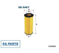 Oil Filter for BMW FILTRON OE 649/7