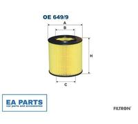 Oil Filter for BMW FILTRON OE 649/9
