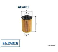 Oil Filter for BMW FILTRON OE 672/1