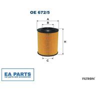 Oil Filter for BMW FILTRON OE 672/5