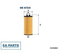 Oil Filter for BMW MINI FILTRON OE 672/6
