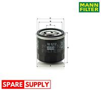 OIL FILTER FOR CHANGAN ALSVIN ALSVIN SALOON, CV2 MANN-FILTER W 67/2