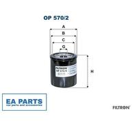 Oil Filter for CHEVROLET CADILLAC MG FILTRON OP 570/2