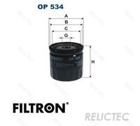 FILTRON OP 534 Oil filter