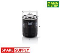 OIL FILTER FOR CITROËN C5 AIRCROSS DISPATCH III BUS MANN-FILTER W 7063