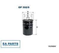 Oil Filter for CITROËN FIAT FILTRON OP 592/9