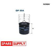 OIL FILTER FOR CITROËN PEUGEOT FILTRON OP 554
