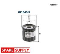 OIL FILTER FOR DACIA DOKKER DUSTER LODGY LOGAN FILTRON OP 643/5