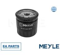 Oil Filter for DACIA DOKKER DUSTER LODGY LOGAN MEYLE 16-14 322 0011