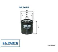 Oil Filter for DACIA LADA RENAULT FILTRON OP 643/6