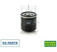Oil Filter for DAIHATSU APPLAUSE ASCEND Atrai Bus BEGO MANN-FILTER W 67/2