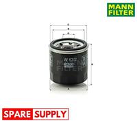 OIL FILTER FOR DAIHATSU APPLAUSE ASCEND ATRAI BUS BEGO MANN-FILTER W 67/2