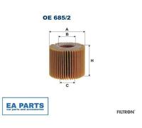 Oil Filter for DAIHATSU LEXUS LOTUS FILTRON OE 685/2