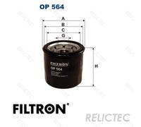 Oil Filter for Daihatsu Suzuki Piaggio Chevrolet Daewoo Opel GEO Vauxhall X556