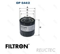 Oil Filter for Dodge Chevrolet Jeep Alfa Romeo Chrysler Vauxhall Lancia 650189