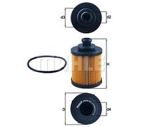 OIL FILTER FOR FIAT 500 ALBEA BRAVO DOBLO MAHLE OX 418D