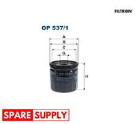 OIL FILTER FOR FIAT BARCHETTA BRAVA BRAVO COUPE FILTRON OP 537/1