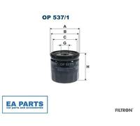 Oil Filter for FIAT BARCHETTA BRAVA BRAVO COUPE FILTRON OP 537/1