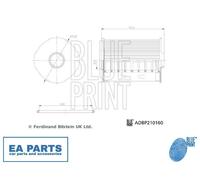 Oil Filter for FIAT DUCATO BLUE PRINT ADBP210160