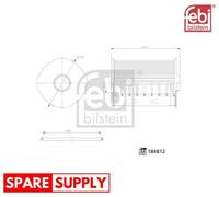 OIL FILTER FOR FIAT DUCATO FEBI BILSTEIN 184812