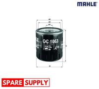 OIL FILTER FOR FORD B-MAX B-MAX VAN C-MAX C-MAX II C-MAX II VAN MAHLE OC 1063