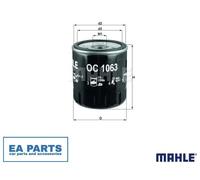 Oil Filter for FORD B-MAX B-MAX Van C-MAX C-MAX II C-MAX II Van MAHLE OC 1063