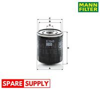 OIL FILTER FOR FORD C-MAX ESCAPE FOCUS FOCUS III TURNIER MANN-FILTER W 7043
