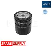 OIL FILTER FOR FORD C-MAX ESCAPE FOCUS FUSION MEYLE 714 322 0016