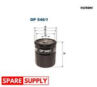 OIL FILTER FOR FORD C-MAX FOCUS C-MAX FOCUS II FOCUS II SALOON FILTRON OP 546/1